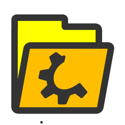 Download free yellow wheel folder icon